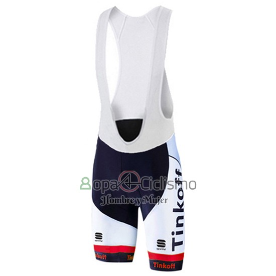 Tinkoff Ropa Ciclismo Culotte Corto 2016 Mangas Cortas Rojo y Blanco